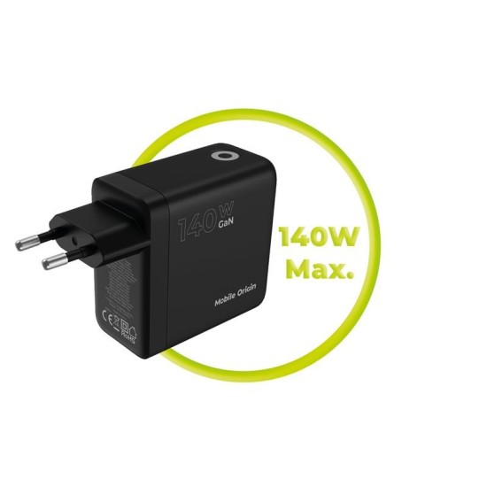 Încărcător Mobile Origin 140W GaN Display PW21 - 2x USB-C + USB-A, Negru Încărcător Mobile Origin 140W GaN Display PW21 - 2x USB-C + USB-A, Negru (Incarcatoare, MO-140WDCH-PW21) by www.silkase.ro
