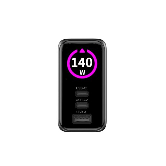 Încărcător Mobile Origin 140W GaN Display PW21 - 2x USB-C + USB-A, Negru Încărcător Mobile Origin 140W GaN Display PW21 - 2x USB-C + USB-A, Negru (Incarcatoare, MO-140WDCH-PW21) by www.silkase.ro