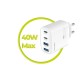 Incarcator de retea Mobile Origin GaN 40W cu 2x USB-C si 2x USB-A (Mobile Origin, Ingredi) by www.silkase.ro Incarcator de retea Mobile Origin GaN 40W cu 2x USB-C si 2x USB-A (Incarcatoare, MO-40WCH-PW22) by www.silkase.ro