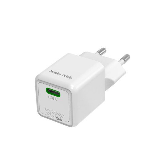 Incarcator de retea mini Mobile Origin 30W USB-C Power Delivery (Incarcatoare, MO-30WMCH-PW23) by www.silkase.ro