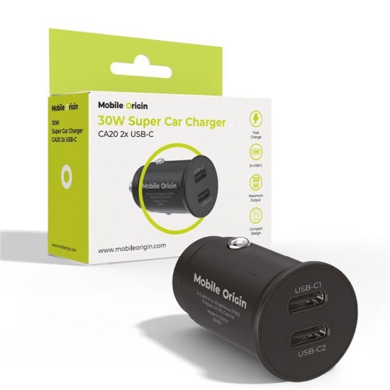 Încărcător Auto Mobile Origin 30W Super Car Charger CA20 - 2x USB-C Încărcător Auto Mobile Origin 30W Super Car Charger CA20 - 2x USB-C (Accesorii auto, MO-30WSCCH-CA20) by www.silkase.ro