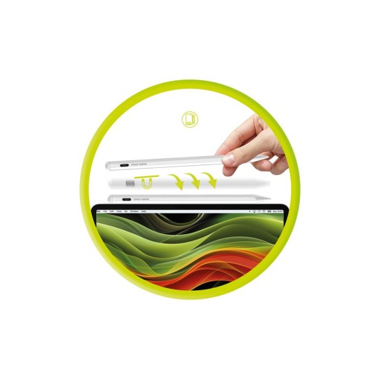 Stylus Pen Magnetic Mobile Origin PE2, Încărcare Duală Wireless și USB-C (Ingredi, MO-WMS-PE2) by www.silkase.ro