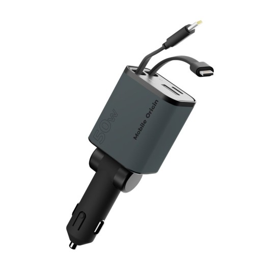 Încărcător Auto Mobile Origin 4in1 50W CA28 - USB-C, USB-A, Cablu USB-C și Lightning Încărcător Auto Mobile Origin 4in1 50W CA28 - USB-C, USB-A, Cablu USB-C și Lightning (Accesorii auto, MO-CCH-CA28) by www.silkase.ro