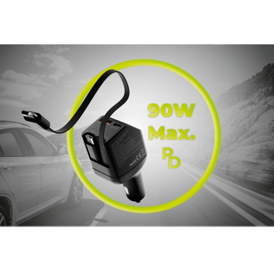 Încărcător Auto Mobile Origin 90W CA22, USB-C + USB-A, Include 2x Cablu USB-C Încărcător Auto Mobile Origin 90W CA22, USB-C + USB-A, Include 2x Cablu USB-C (Accesorii auto, MO-90CCH-CA22) by www.silkase.ro