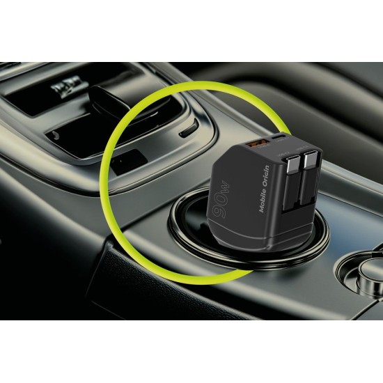 Încărcător Auto Mobile Origin 90W CA22, USB-C + USB-A, Include 2x Cablu USB-C Încărcător Auto Mobile Origin 90W CA22, USB-C + USB-A, Include 2x Cablu USB-C (Accesorii auto, MO-90CCH-CA22) by www.silkase.ro