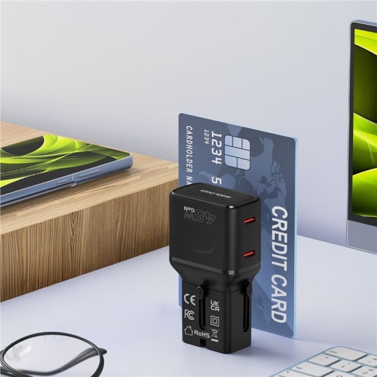 Adaptor de Călătorie Universal Mobile Origin, 45W, Prize EU/US/UK/AU, PW26, Negru Adaptor de Călătorie Universal Mobile Origin, 45W, Prize EU/US/UK/AU, PW26, Negru (Incarcatoare, MO-PW26-BLK) by www.silkase.ro