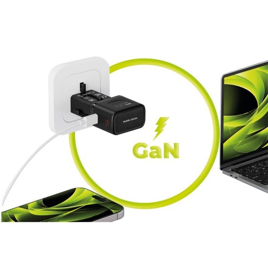 Adaptor de Călătorie Universal Mobile Origin, 45W, Prize EU/US/UK/AU, PW26, Negru Adaptor de Călătorie Universal Mobile Origin, 45W, Prize EU/US/UK/AU, PW26, Negru (Incarcatoare, MO-PW26-BLK) by www.silkase.ro
