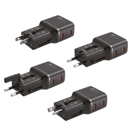 Adaptor de Călătorie Universal Mobile Origin, 45W, Prize EU/US/UK/AU, PW26, Negru Adaptor de Călătorie Universal Mobile Origin, 45W, Prize EU/US/UK/AU, PW26, Negru (Incarcatoare, MO-PW26-BLK) by www.silkase.ro