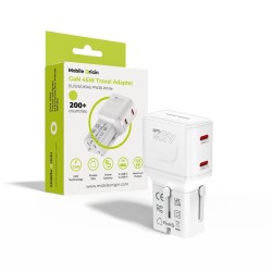 Adaptor de Călătorie Universal Mobile Origin, 45W, EU/US/UK/AU PW26, Alb