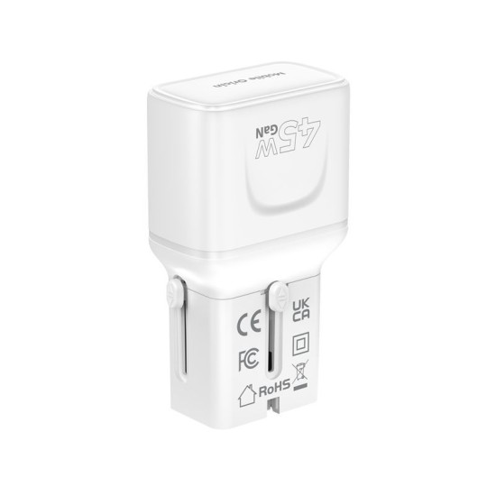 Adaptor de Călătorie Universal Mobile Origin, 45W, EU/US/UK/AU PW26, Alb Adaptor de Călătorie Universal Mobile Origin, 45W, EU/US/UK/AU PW26, Alb (Incarcatoare, MO-PW26-WHT) by www.silkase.ro
