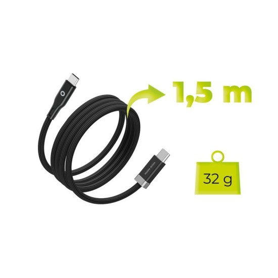 Cablu de Date și Încărcare Mobile Origin 60W Magnetic StayCable USB-C la USB-C, 1.5m, CB6 Cablu de Date și Încărcare Mobile Origin 60W Magnetic StayCable USB-C la USB-C, 1.5m, CB6 (Ingredi, MO-60WMS-CB6) by www.silkase.ro