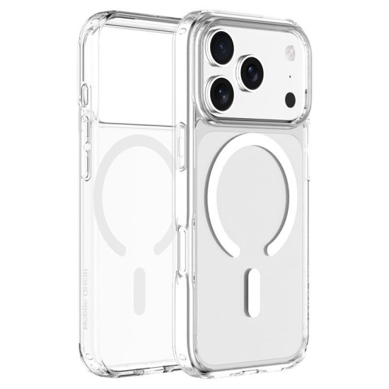 Husă Hybrid MagSafe Mobile Origin pentru iPhone 17 Pro, Transparentă (iPhone 17 Pro, MO-HYCL-IP17P) by www.silkase.ro