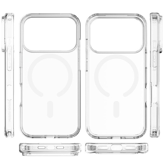 Husă Hybrid MagSafe Mobile Origin pentru iPhone 17 Pro, Transparentă (iPhone 17 Pro, MO-HYCL-IP17P) by www.silkase.ro
