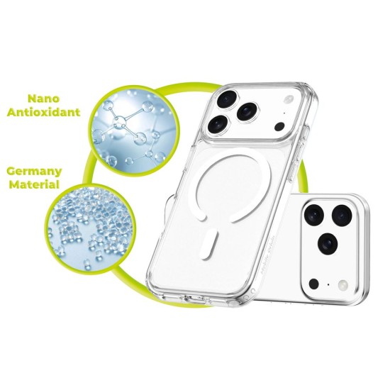Husă Hybrid MagSafe Mobile Origin pentru iPhone 17 Pro, Transparentă (iPhone 17 Pro, MO-HYCL-IP17P) by www.silkase.ro