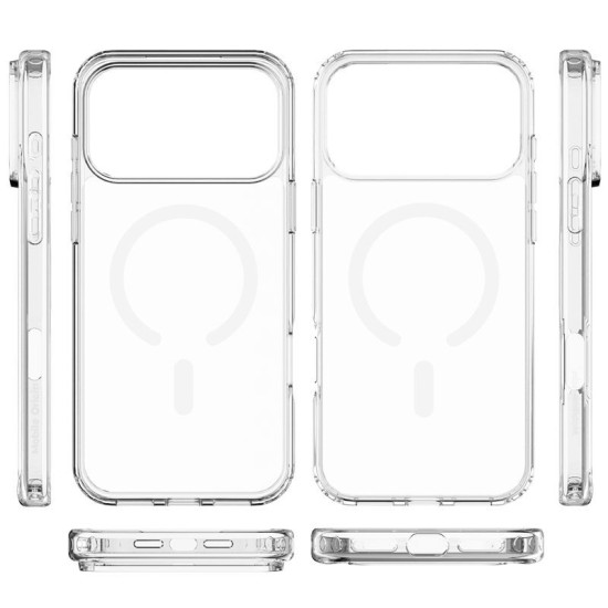 Husă Mobile Origin Hybrid MagSafe pentru iPhone 17 Pro Max, Transparentă (iPhone 17 Pro Max, MO-HYCL-IP17PM) by www.silkase.ro