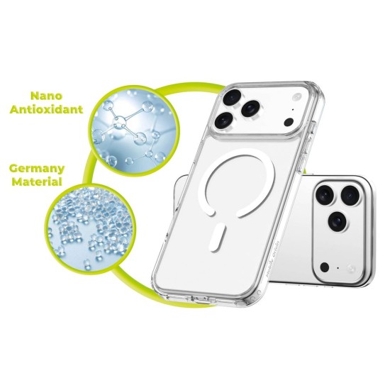 Husă Mobile Origin Hybrid MagSafe pentru iPhone 17 Pro Max, Transparentă (iPhone 17 Pro Max, MO-HYCL-IP17PM) by www.silkase.ro