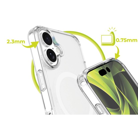 Husă de Protecție Mobile Origin Hybrid MagSafe pentru iPhone 16, Transparentă Husă de Protecție Mobile Origin Hybrid MagSafe pentru iPhone 16, Transparentă (iPhone 16, MO-HYCL-IP16) by www.silkase.ro