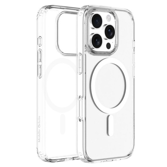 Husa Mobile Origin Hybrid MagSafe pentru iPhone 16 Pro, Transparenta (iPhone 16 Pro, MO-HYCL-IP16P) by www.silkase.ro