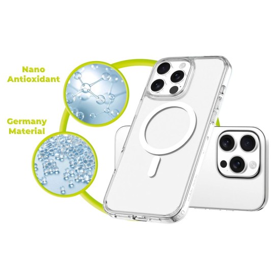 Husa Mobile Origin Hybrid MagSafe pentru iPhone 16 Pro, Transparenta (iPhone 16 Pro, MO-HYCL-IP16P) by www.silkase.ro
