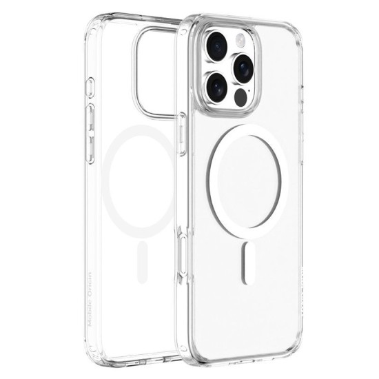 Husă Mobile Origin Hybrid MagSafe pentru iPhone 16 Pro Max, Transparentă Husă Mobile Origin Hybrid MagSafe pentru iPhone 16 Pro Max, Transparentă (iPhone 16 Pro Max, MO-HYCL-IP16PM) by www.silkase.ro