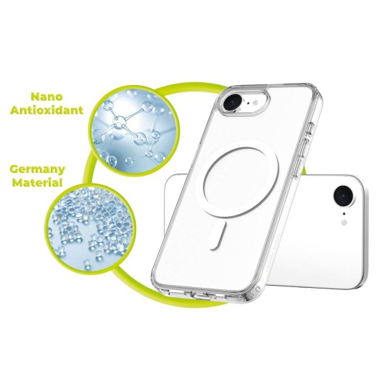 Husa Mobile Origin Hybrid MagSafe pentru iPhone 17e / 16e, Transparentă Husa Mobile Origin Hybrid MagSafe pentru iPhone 17e / 16e, Transparentă (iPhone 17e, MO-HYCL-IP16E) by www.silkase.ro