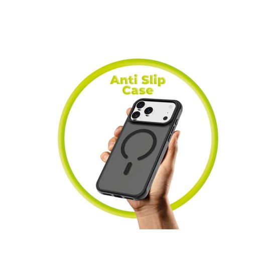 Husă Mobile Origin Hybrid MagSafe pentru iPhone 17 Pro, Matte Black (iPhone 17 Pro, MO-HYBL-IP17P) by www.silkase.ro