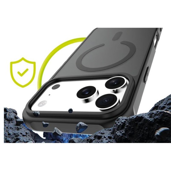Husa Mobile Origin Hybrid MagSafe pentru iPhone 17 Pro Max, Matte Black (iPhone 17 Pro Max, MO-HYBL-IP17PM) by www.silkase.ro