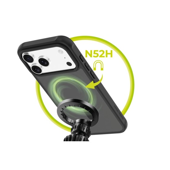 Husa Mobile Origin Hybrid MagSafe pentru iPhone 17 Pro Max, Matte Black (iPhone 17 Pro Max, MO-HYBL-IP17PM) by www.silkase.ro