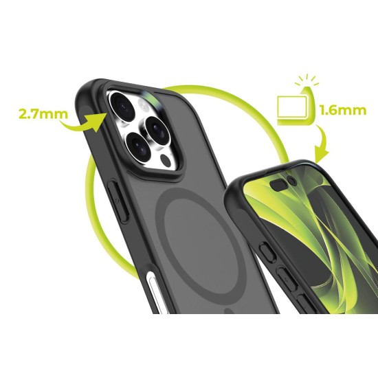 Husa Mobile Origin Hybrid MagSafe pentru iPhone 16 Pro, Matte Black (iPhone 16 Pro, MO-HYBL-IP16P) by www.silkase.ro