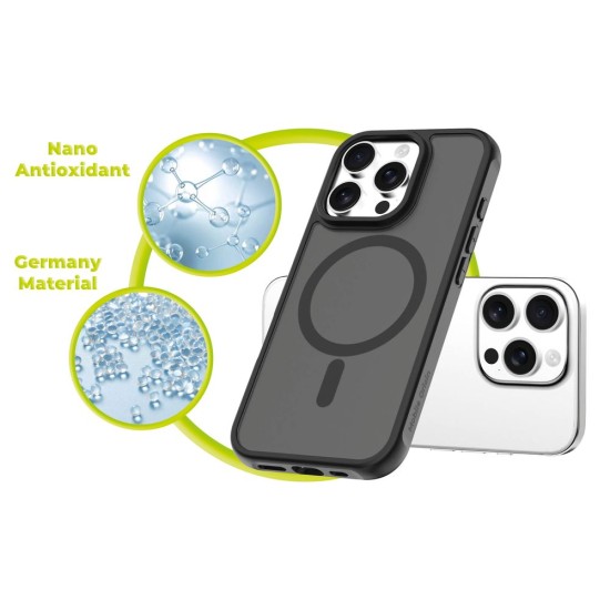 Husa Mobile Origin Hybrid MagSafe pentru iPhone 16 Pro, Matte Black (iPhone 16 Pro, MO-HYBL-IP16P) by www.silkase.ro