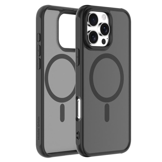 Husă Mobile Origin Hybrid MagSafe pentru iPhone 16 Pro Max, Matte Black Husă Mobile Origin Hybrid MagSafe pentru iPhone 16 Pro Max, Matte Black (iPhone 16 Pro Max, MO-HYBL-IP16PM) by www.silkase.ro