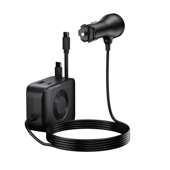 Încărcător Auto 5în1 Mobile Origin CA23, 75W, 2x USB-C, USB-A, 2 Cabluri USB-C (Accesorii auto, MO-75WCCH-CA23) by www.silkase.ro