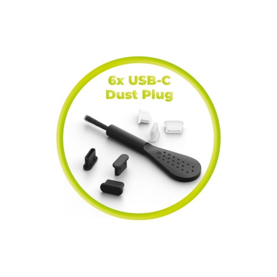 Set 2-în-1 Dop Anti-praf USB-C și Perie de Curățare Mobile Origin CL1, Black/Clear, pentru iPhone și Android Set 2-în-1 Dop Anti-praf USB-C și Perie de Curățare Mobile Origin CL1, Black/Clear, pentru iPhone și Android (Șnururi și Curele Telefon, MO-CL1-BLK-CLR) by www.silkase.ro