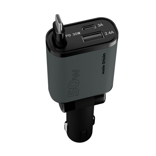 Incarcator Auto 3in1 Mobile Origin CA27, 50W, USB-C + USB-A si Cablu USB-C Inclus Incarcator Auto 3in1 Mobile Origin CA27, 50W, USB-C + USB-A si Cablu USB-C Inclus (Accesorii auto, MO-CCH-CA27) by www.silkase.ro