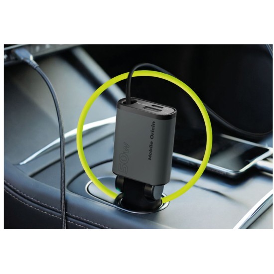 Incarcator Auto 3in1 Mobile Origin CA27, 50W, USB-C + USB-A si Cablu USB-C Inclus Incarcator Auto 3in1 Mobile Origin CA27, 50W, USB-C + USB-A si Cablu USB-C Inclus (Accesorii auto, MO-CCH-CA27) by www.silkase.ro
