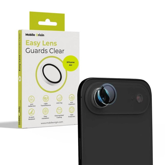 Protecție Lentile Mobile Origin Easy Lens Guards pentru iPhone Air, Transparentă (iPhone Air, FRL-LSG-i17Air-CLR) by www.silkase.ro