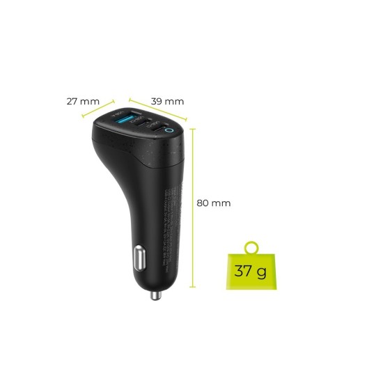Încărcător Auto Mobile Origin 100W CA25 - 2x USB-C + USB-A, Încărcare Rapidă Încărcător Auto Mobile Origin 100W CA25 - 2x USB-C + USB-A, Încărcare Rapidă (Accesorii auto, MO-100WCCH-CA25) by www.silkase.ro