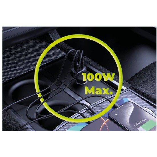 Încărcător Auto Mobile Origin 100W CA25 - 2x USB-C + USB-A, Încărcare Rapidă Încărcător Auto Mobile Origin 100W CA25 - 2x USB-C + USB-A, Încărcare Rapidă (Accesorii auto, MO-100WCCH-CA25) by www.silkase.ro