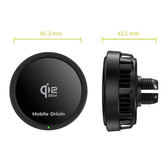 Încărcător Auto Wireless Mobile Origin Qi2 CA24, 25W, MagSafe Compatible Încărcător Auto Wireless Mobile Origin Qi2 CA24, 25W, MagSafe Compatible (Accesorii auto, MO-WCCH-CA24) by www.silkase.ro