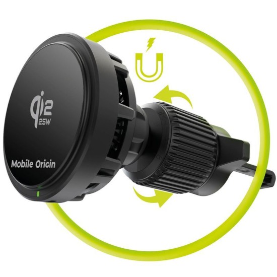 Încărcător Auto Wireless Mobile Origin Qi2 CA24, 25W, MagSafe Compatible Încărcător Auto Wireless Mobile Origin Qi2 CA24, 25W, MagSafe Compatible (Accesorii auto, MO-WCCH-CA24) by www.silkase.ro