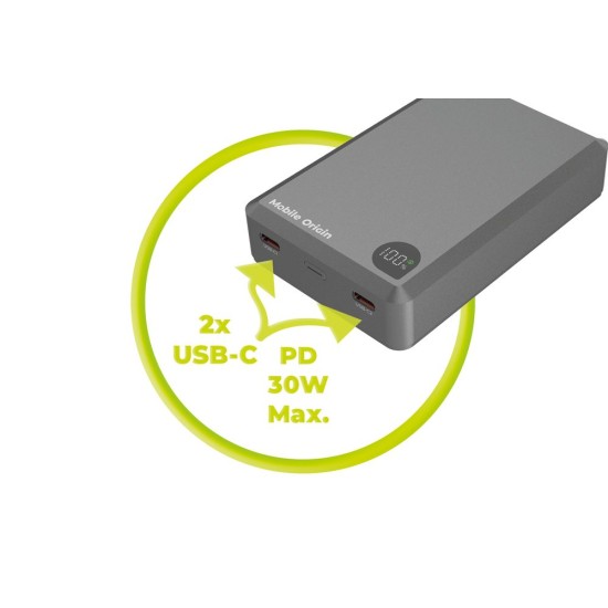 Baterie Externă Mobile Origin PB14, 20000mAh, 30W PD, Aluminiu, MagSafe Compatible Baterie Externă Mobile Origin PB14, 20000mAh, 30W PD, Aluminiu, MagSafe Compatible (Incarcatoare, MO-30WPD-PB14) by www.silkase.ro