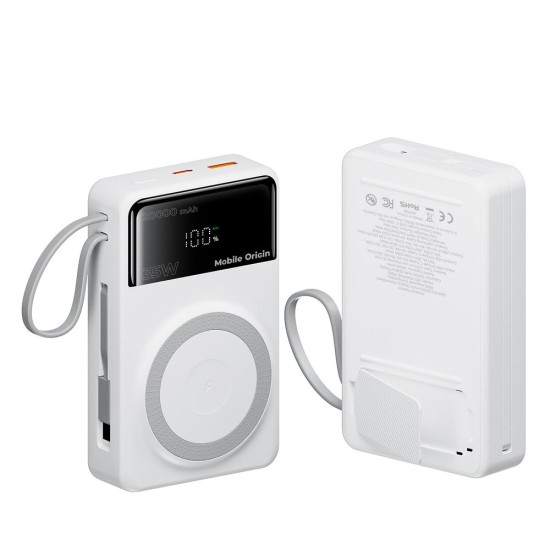 Baterie Externă Mobile Origin PB15, 35W PD, 20000mAh, MagSafe, Display LED Baterie Externă Mobile Origin PB15, 35W PD, 20000mAh, MagSafe, Display LED (Baterii Externe (Powerbanks), MO-35WPDD-PB15) by www.silkase.ro