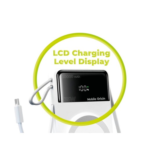 Baterie Externă Mobile Origin PB15, 35W PD, 20000mAh, MagSafe, Display LED Baterie Externă Mobile Origin PB15, 35W PD, 20000mAh, MagSafe, Display LED (Baterii Externe (Powerbanks), MO-35WPDD-PB15) by www.silkase.ro