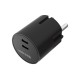 Încărcător de rețea Mobile Origin 30W Charger Plug PW33, 2x USB-C, Negru (Încărcătoare Rețea, MO-PW33-BLK) by www.silkase.ro