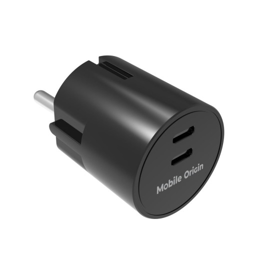 Încărcător de rețea Mobile Origin 30W Charger Plug PW33, 2x USB-C, Negru (Încărcătoare Rețea, MO-PW33-BLK) by www.silkase.ro