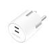 Încărcător Retea Mobile Origin PW33, 30W, 2x USB-C, Alb (S23, MO-PW33-WHT) by www.silkase.ro