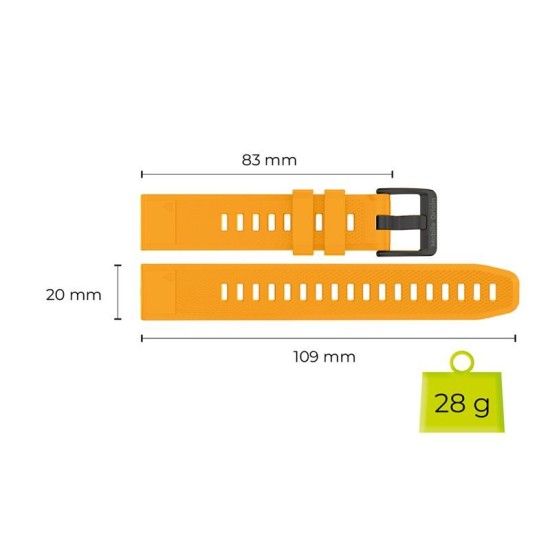 Curea Mobile Origin Easy Strap Quick Fit pentru Garmin ES1, 20mm, Galben Curea Mobile Origin Easy Strap Quick Fit pentru Garmin ES1, 20mm, Galben (Ingredi, MO-ES20-YLW) by www.silkase.ro