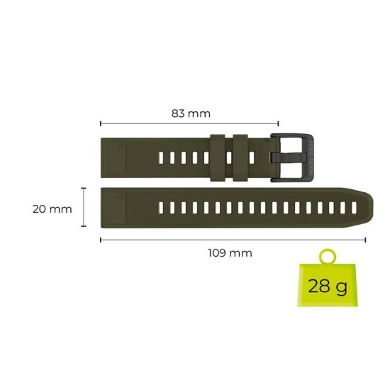 Curea Mobile Origin Easy Strap Quick Fit pentru Garmin, 20mm, Dark Green Curea Mobile Origin Easy Strap Quick Fit pentru Garmin, 20mm, Dark Green (Ingredi, MO-ES20-DGRN) by www.silkase.ro