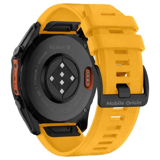 Curea Mobile Origin Easy Strap Quick Fit pentru Garmin, 22mm, Yellow Curea Mobile Origin Easy Strap Quick Fit pentru Garmin, 22mm, Yellow (Ingredi, MO-ES22-YLW) by www.silkase.ro