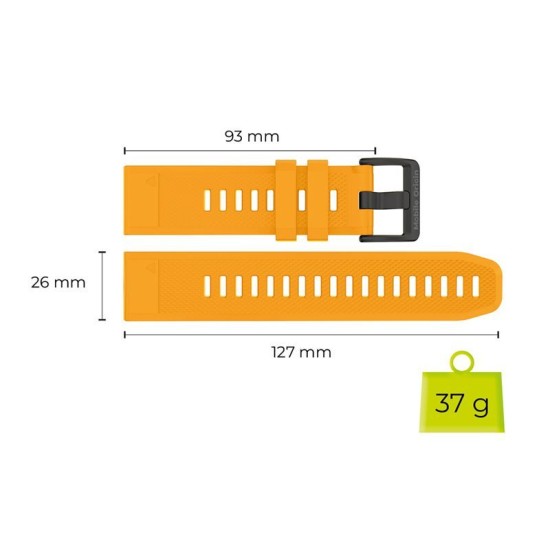 Curea Mobile Origin Easy Strap Quick Fit pentru Garmin ES1, 26mm, Galben Curea Mobile Origin Easy Strap Quick Fit pentru Garmin ES1, 26mm, Galben (Ingredi, MO-ES26-YLW) by www.silkase.ro